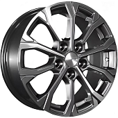 Диски Khomen KHW 1605 6.5x16 5*114.3 ET45 DIA67.1 Black Литой купить с бесплатной доставкой в пункты выдачи в Петербурге
